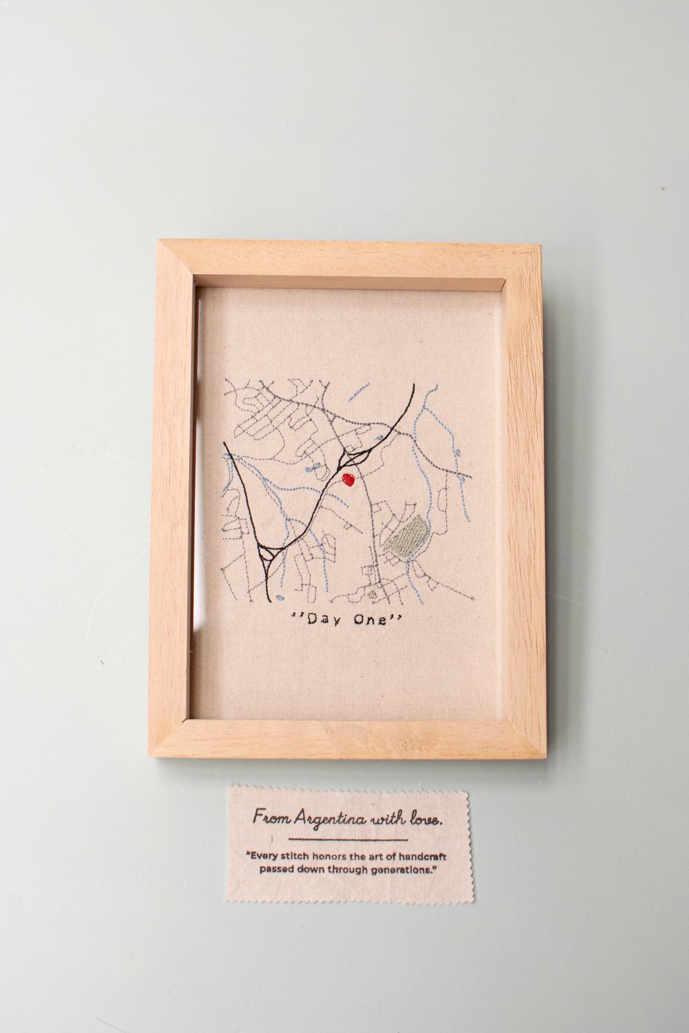 Embroidered City Map