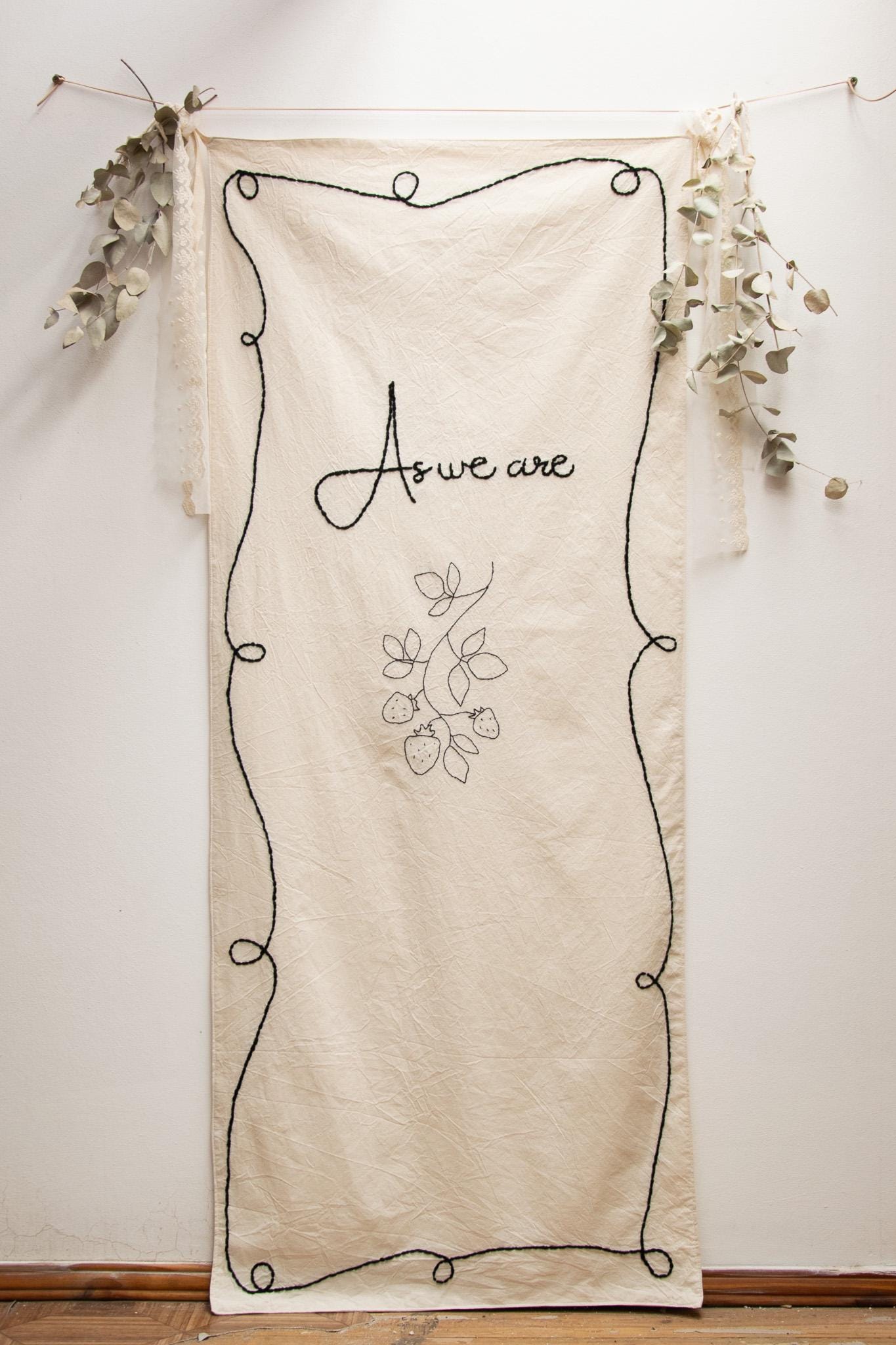 Custom Embroidered Wedding Banner