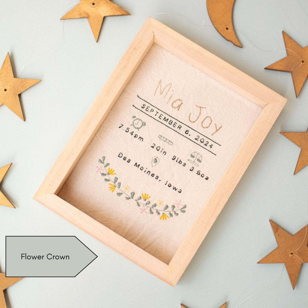 Personalized Newborn Announcement Sign