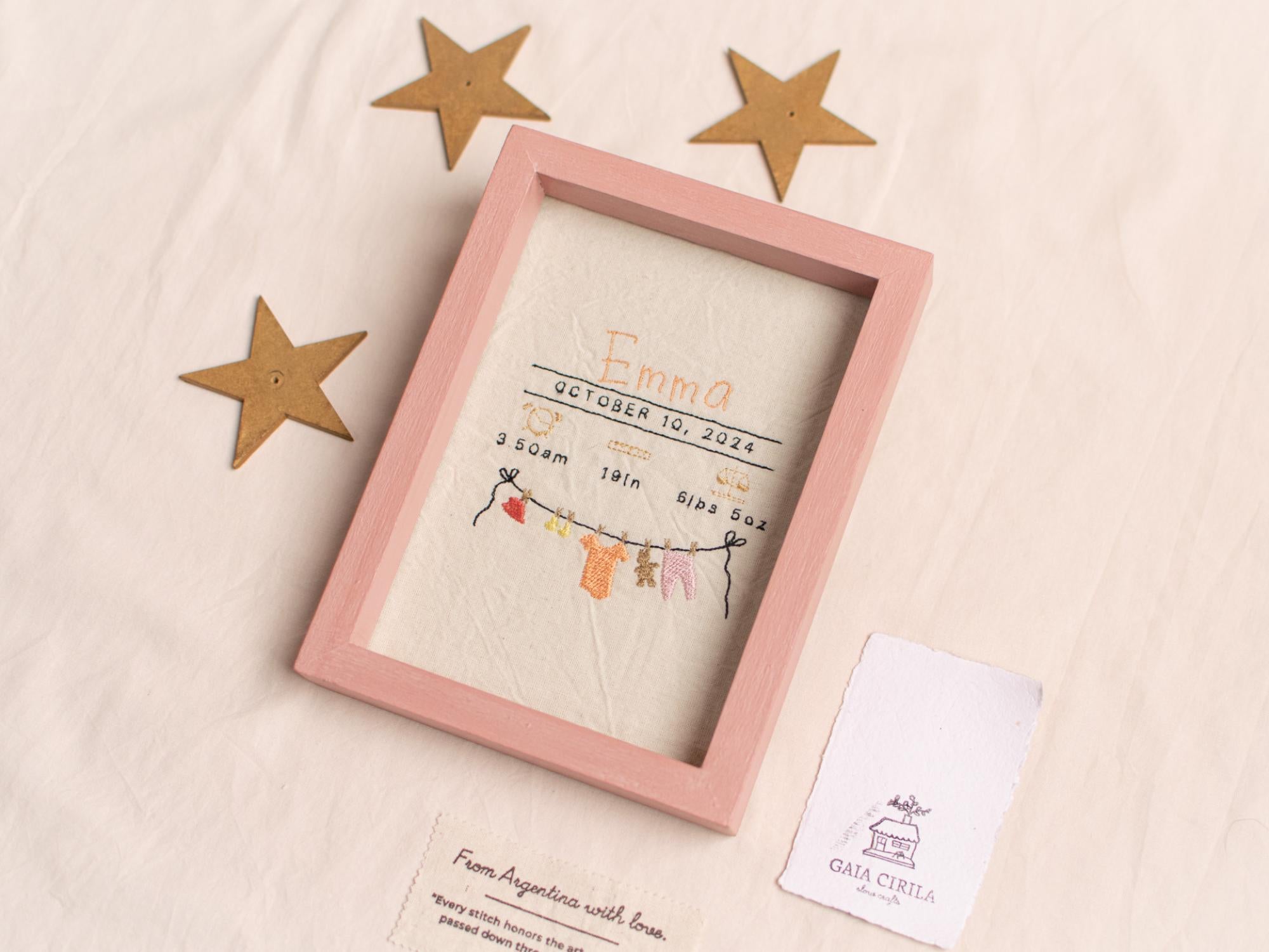 Personalized Newborn Announcement Sign