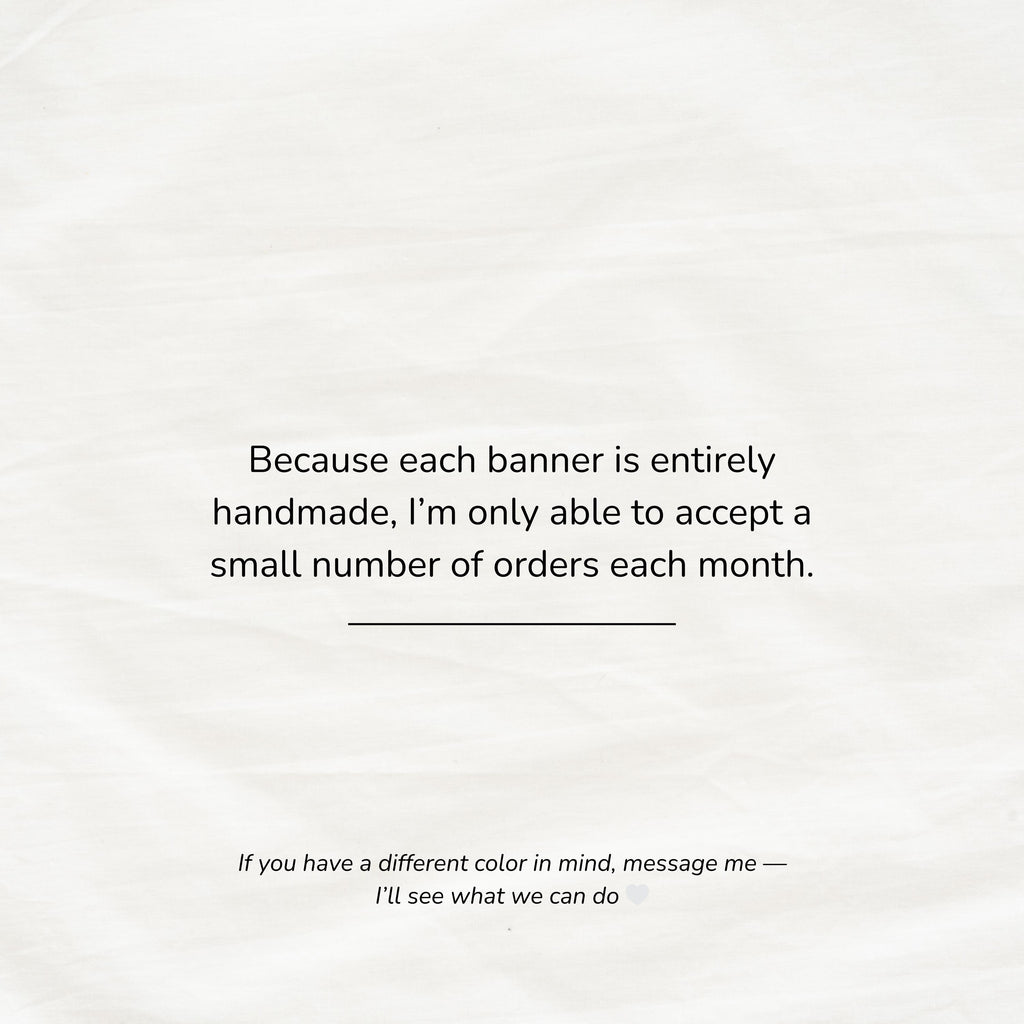 Custom Embroidered Wedding Banner
