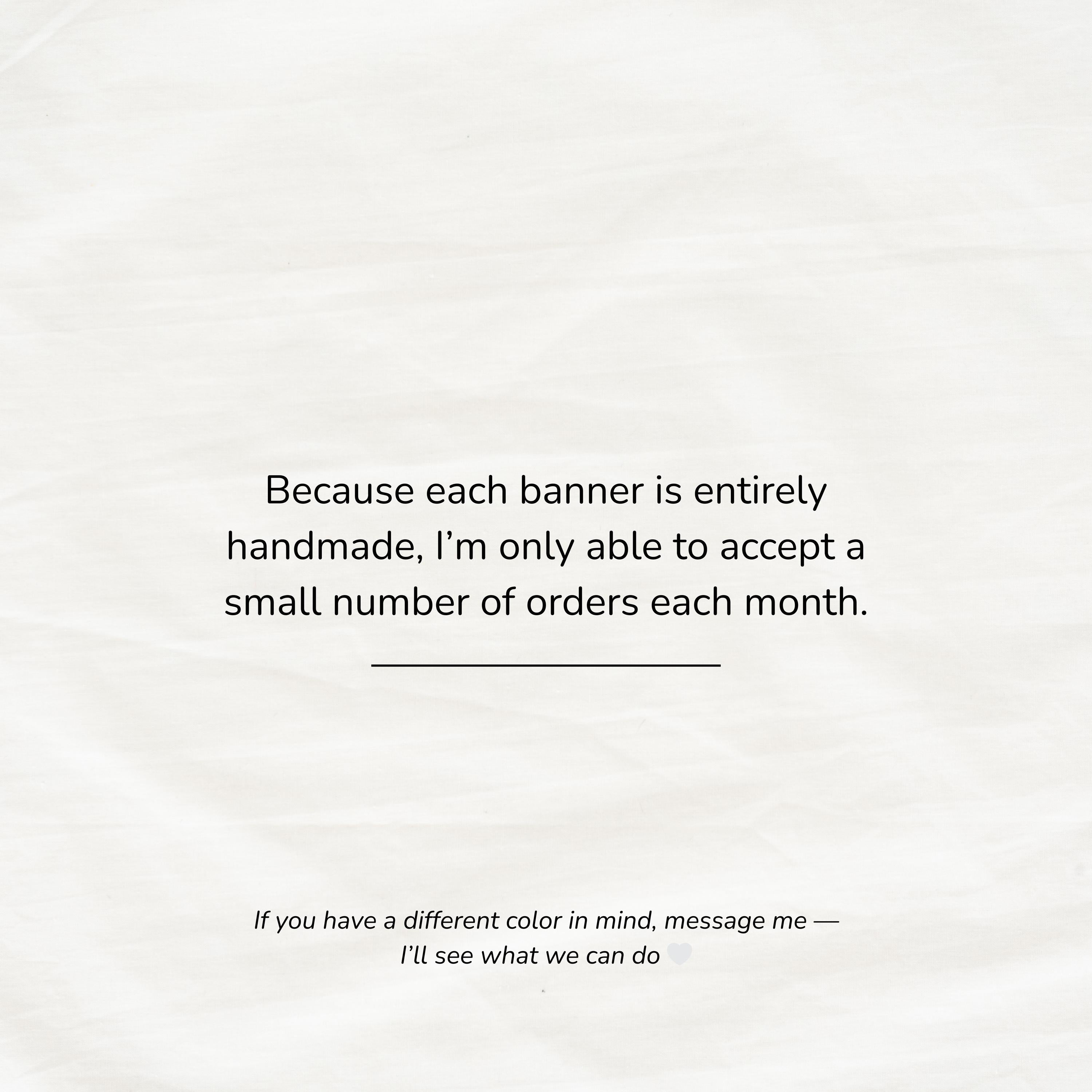 Custom Embroidered Wedding Banner
