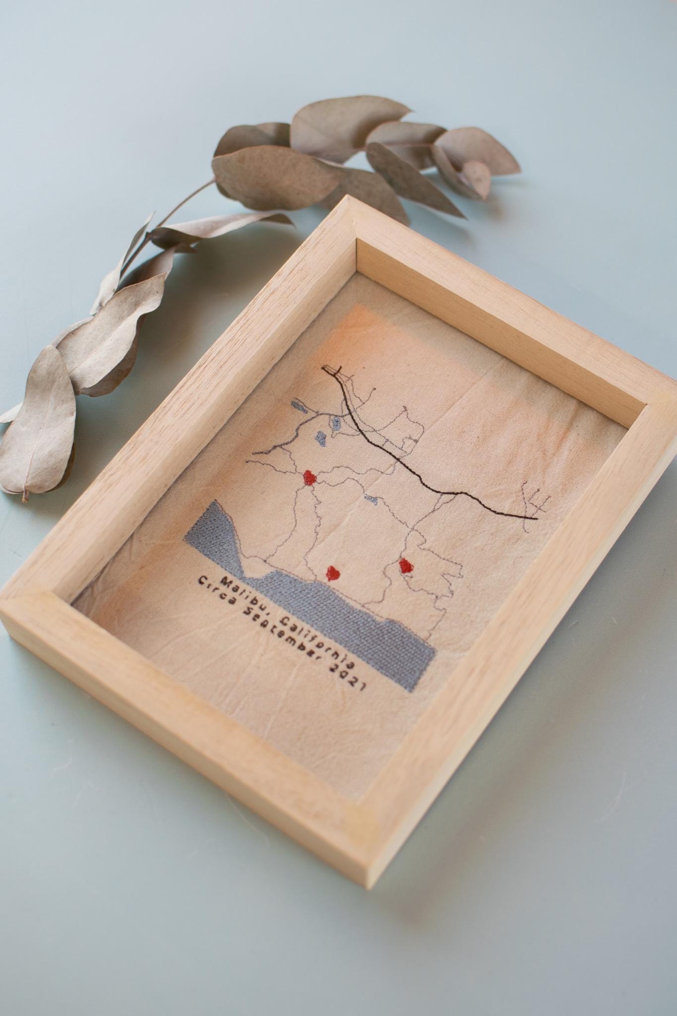 Embroidered City Map