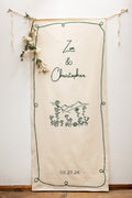 Custom Embroidered Wedding Banner